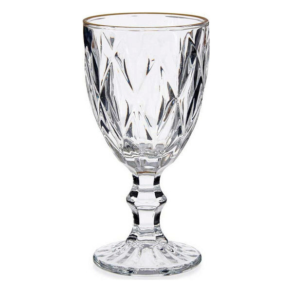 Weinglas Vivalto R-00817DL/BHA6-M R-00817DL/BHA6-M Durchsichtig Gold Glas 330 ml (6 Stück)