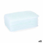 Körperschwamm Berilo 11880014 Blau Weiß 19,5 x 12 x 1,5 cm Seife (12 Stück)