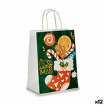Papiertaschen Krist+ K-70-26 grün Weihnachtsstrumpf (12 Stück)