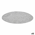 Untersetzer Kinvara Silberfarben Silber Kunststoff 30 % Polyester Ø 38 cm 38 x 0,01 x 38 cm (12 Stück)