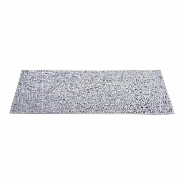 Untersetzer Kinvara Silberfarben Silber Kunststoff 30 % Polyester 45 x 0,01 x 30 cm (12 Stück)