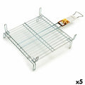 Grill Double 45 x 45 cm Verzinkter Stahl (5 Stück)