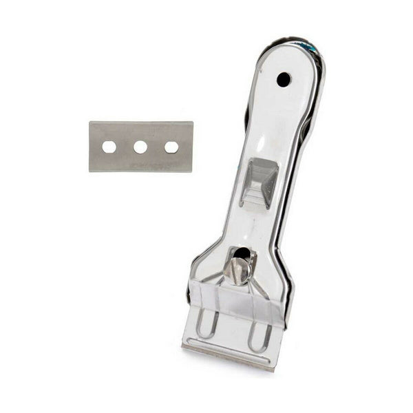 Schaber für Glaskeramik Kinvara Silberfarben Silber Metall 13,5 x 4,5 x 1 cm 4,5 x 13,5 x 1 cm (12 Stück)