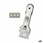 Schaber für Glaskeramik Kinvara Silberfarben Silber Metall 13,5 x 4,5 x 1 cm 4,5 x 13,5 x 1 cm (12 Stück)