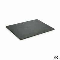 Tablett für Snacks Kinvara Schwarz 40 x 0,5 x 30 cm (10 Stück)