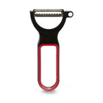Schäler Kinvara Schwarz Rot Stahl Kautschuk Polypropylen 11 x 17,5 x 4,5 cm Satz (12 Stück)