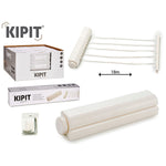 Wäscheständer Kipit 21940 Weiß Nylon Polypropylen 34,5 x 6 x 6 cm Ausziehbar (12 Stück)