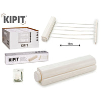 Wäscheständer Kipit 21940 Weiß Nylon Polypropylen 34,5 x 6 x 6 cm Ausziehbar (12 Stück)