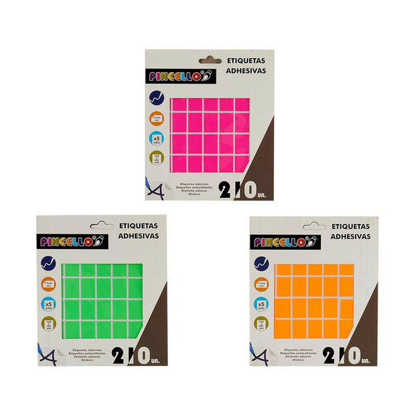 Klebeetiketten Pincello 17 x 4 x 19 cm 17 x 24 mm rechteckig (12 Stück)