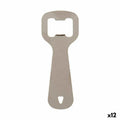 Flaschenöffner Kinvara Silberfarben Silber Edelstahl 11 x 4 x 0,5 cm 11 x 18,5 x 0,05 cm (12 Stück)