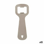 Flaschenöffner Kinvara Silberfarben Silber Edelstahl 11 x 4 x 0,5 cm 11 x 18,5 x 0,05 cm (12 Stück)