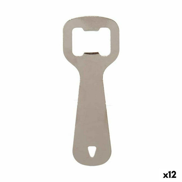 Flaschenöffner Kinvara Silberfarben Silber Edelstahl 11 x 4 x 0,5 cm 11 x 18,5 x 0,05 cm (12 Stück)