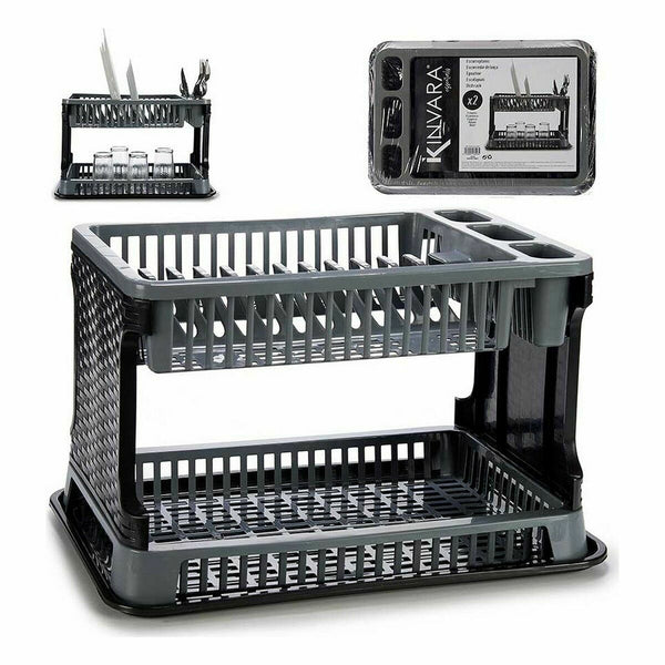 Abtropfsieb für die Spüle Kinvara TP7071 TP7071 Grau 44,5 x 30,3 x 27 cm 44,5 x 8,7 x 30,3 cm (10 Stück)