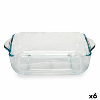 Ofenpfanne Pasabahce 1001116-59034 Borcam 1,9 L 22 x 6 x 25,5 cm Mit Griffen (6 Stück)