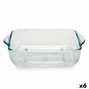 Ofenpfanne Pasabahce 1001116-59034 Borcam 1,9 L 22 x 6 x 25,5 cm Mit Griffen (6 Stück)