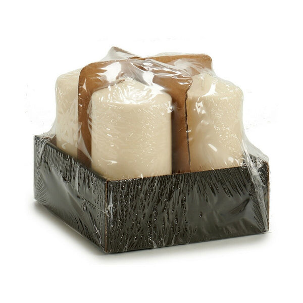 Kerze Acorde Creme 7 x 10 x 7 cm (4 Stück)