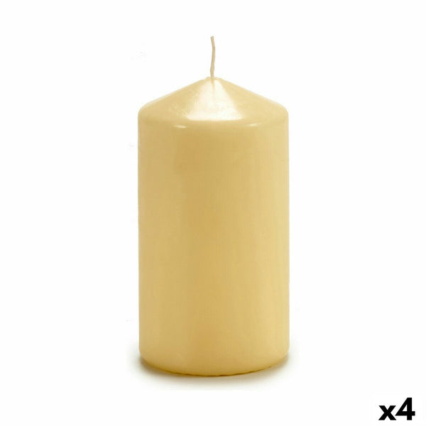 Kerze Acorde Creme 7 x 13 x 7 cm (4 Stück)