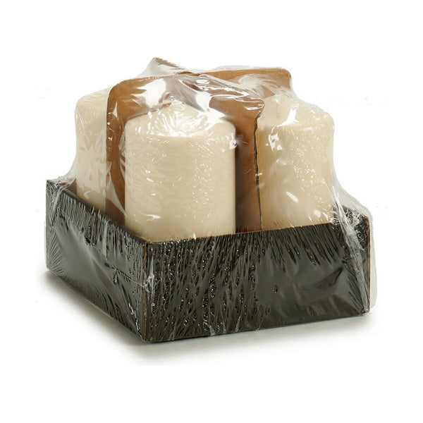 Kerze Acorde Creme 7 x 13 x 7 cm (4 Stück)