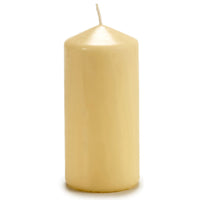 Kerze Acorde Creme 15,5 cm 7 x 14,7 x 7 cm (4 Stück)
