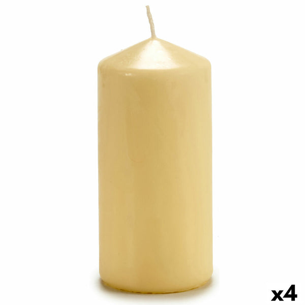 Kerze Acorde Creme 15,5 cm 7 x 14,7 x 7 cm (4 Stück)