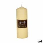 Kerze Acorde CY70200M Creme 7 x 19,7 x 7 cm (4 Stück)