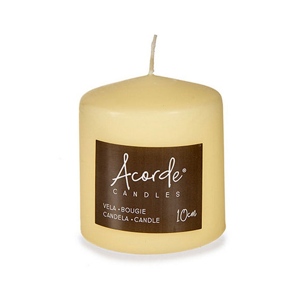 Kerze Acorde Creme 9 x 10 x 9 cm 8,7 x 10 x 8,7 cm (4 Stück)