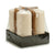 Kerze 9 x 20 x 9 cm Creme (4 Stück)