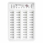 Besteckkasten Kinvara Weiß Schwarz Grau Kautschuk Polypropylen TPR 22,5 x 4,5 x 32 cm (24 Stück)