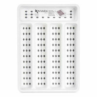 Besteckkasten Kinvara Weiß Schwarz Grau Kautschuk Polypropylen TPR 22,5 x 4,5 x 32 cm (24 Stück)