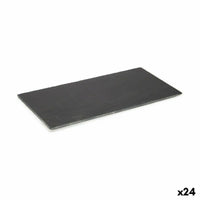 Tablett für Snacks Kinvara Schwarz 30 x 0,651 x 15 cm 15 x 0,651 x 30 cm (24 Stück)