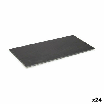 Tablett für Snacks Kinvara Schwarz 30 x 0,651 x 15 cm 15 x 0,651 x 30 cm (24 Stück)