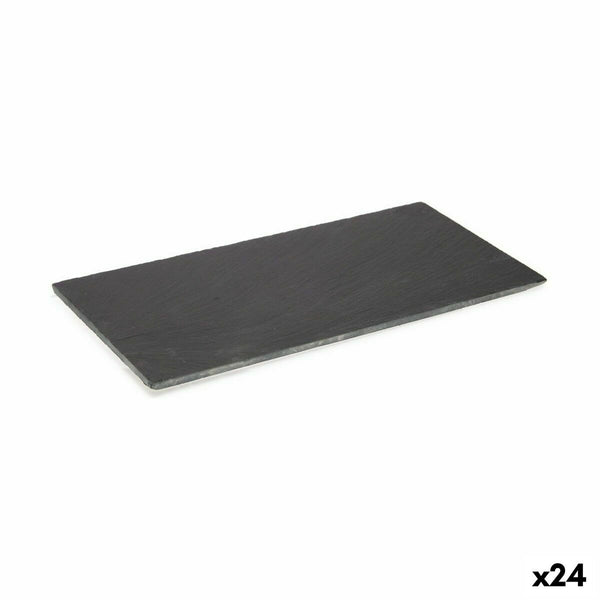 Tablett für Snacks Kinvara Schwarz 30 x 0,651 x 15 cm 15 x 0,651 x 30 cm (24 Stück)