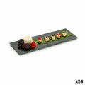Tablett für Snacks Kinvara Schwarz 30,3 x 0,5 x 10 cm (24 Stück)