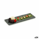 Tablett für Snacks Kinvara Schwarz 30,3 x 0,5 x 10 cm (24 Stück)