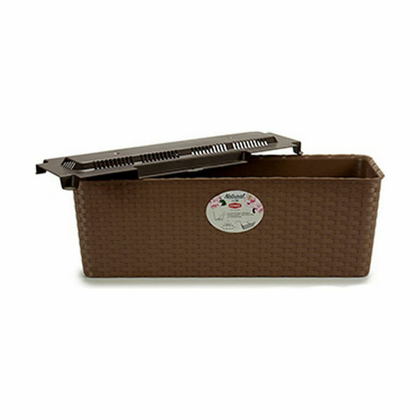 Blumenkasten Stefanplast Braun Kunststoff 18 x 16 x 48,5 cm 49 x 16 x 18 cm (12 Stück)