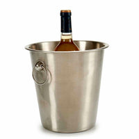 Eiskübel Kinvara Silberfarben Edelstahl 4,5 L 22 x 21 x 22 cm (12 Stück)