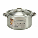 Topf mit Deckel Kinvara Silberfarben 1,5 L 18 x 10 x 23,5 cm 23,5 x 10 x 18 cm (10 Stück)