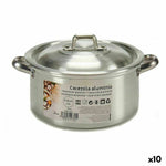 Topf mit Deckel Kinvara Silberfarben 1,5 L 18 x 10 x 23,5 cm 23,5 x 10 x 18 cm (10 Stück)