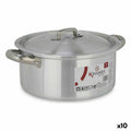 Topf mit Deckel Kinvara Silberfarben 3 L 28 x 12,5 x 22 cm (10 Stück)