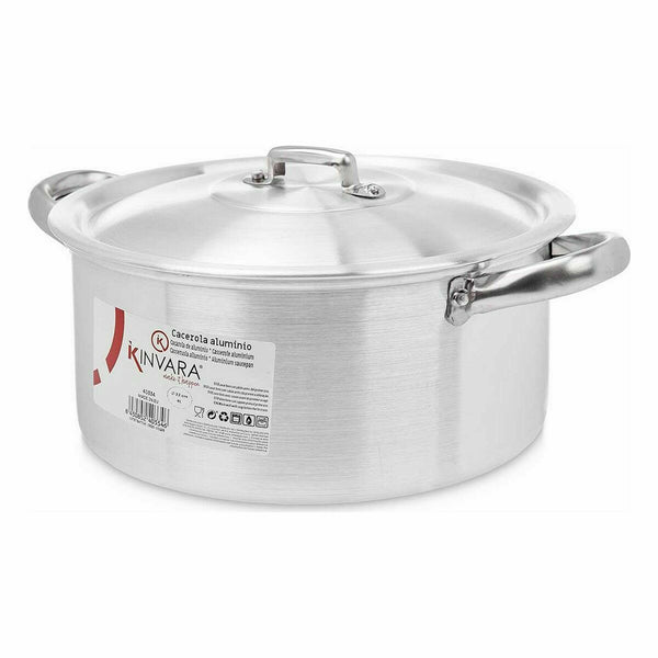 Topf mit Deckel Kinvara Silberfarben 4 L 31 x 13 x 24 cm 24 x 13 x 31 cm (10 Stück)