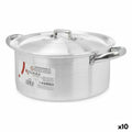 Topf mit Deckel Kinvara Silberfarben 4 L 31 x 13 x 24 cm 24 x 13 x 31 cm (10 Stück)