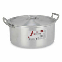 Topf mit Deckel Kinvara Silberfarben 6,5 L 35 x 16 x 28 cm (6 Stück)