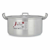 Topf mit Deckel Kinvara Silberfarben 6,5 L 35 x 16 x 28 cm (6 Stück)