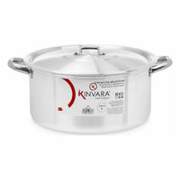Topf mit Deckel Kinvara Silberfarben 8 L 38 x 16 x 30,5 cm (6 Stück)