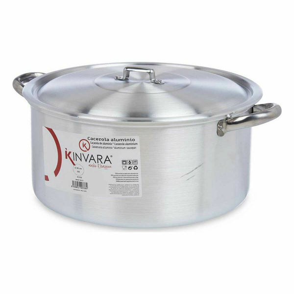 Topf mit Deckel Kinvara Silberfarben 10 L 40 x 18 x 32 cm 40 x 18 x 32,3 cm (6 Stück)