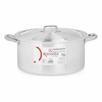Topf mit Deckel Kinvara Silberfarben 12,5 L 44 x 19 x 35 cm (3 Stück)