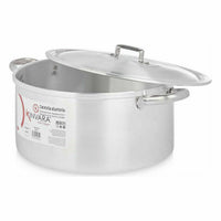 Topf mit Deckel Kinvara Silberfarben 12,5 L 44 x 19 x 35 cm (3 Stück)