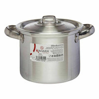 Kochtopf mit Deckel Kinvara Silberfarben Aluminium 16 x 14 x 21 cm 20 x 14 x 16 cm Ø 14 cm (6 Stück)