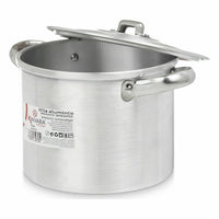 Kochtopf mit Deckel Kinvara Silberfarben Aluminium 23,5 x 15 x 18 cm (6 Stück)