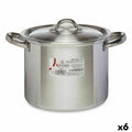 Kochtopf mit Deckel Kinvara Silberfarben Aluminium 29 x 18 x 22 cm Ø 20 cm (6 Stück)